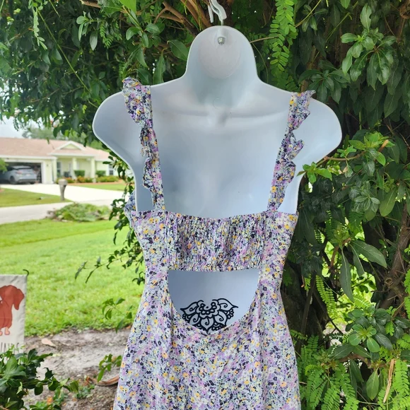 Zara Ditsy Floral Maxi Dress- XS - Picture 4 of 13